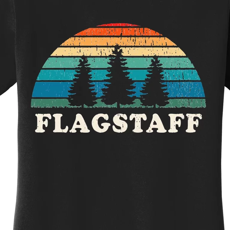 Flagstaff Az 70s Retro Throwback Design Women's T-Shirt