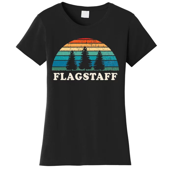 Flagstaff Az 70s Retro Throwback Design Women's T-Shirt