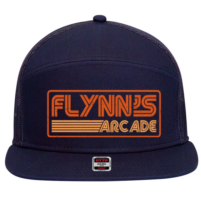 FLYNNS ARCADES 80S RETRO 7 Panel Mesh Trucker Snapback Hat