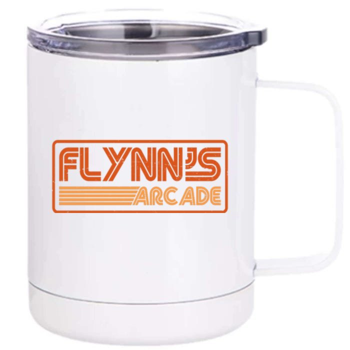 FLYNNS ARCADES 80S RETRO Front & Back 12oz Stainless Steel Tumbler Cup