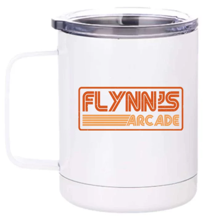 FLYNNS ARCADES 80S RETRO Front & Back 12oz Stainless Steel Tumbler Cup