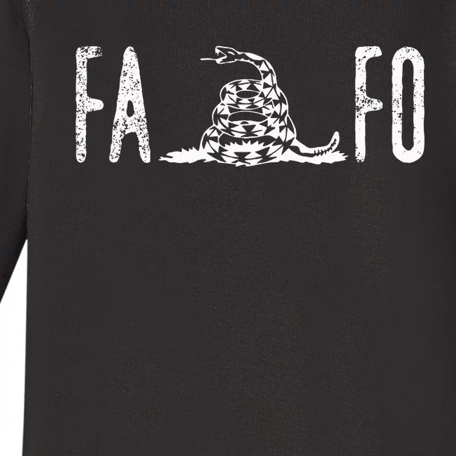 Fuck Around And Find Out Fafo F Around And Find Out Baby Long Sleeve Bodysuit