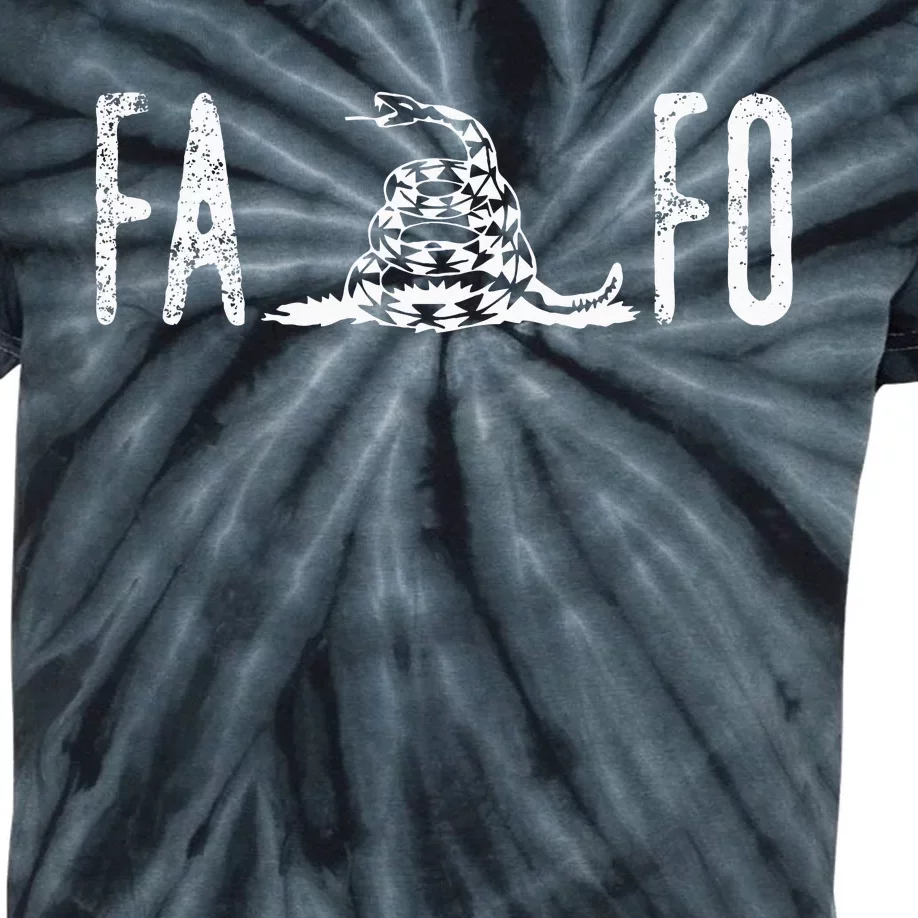 Fuck Around And Find Out Fafo F Around And Find Out Kids Tie-Dye T-Shirt