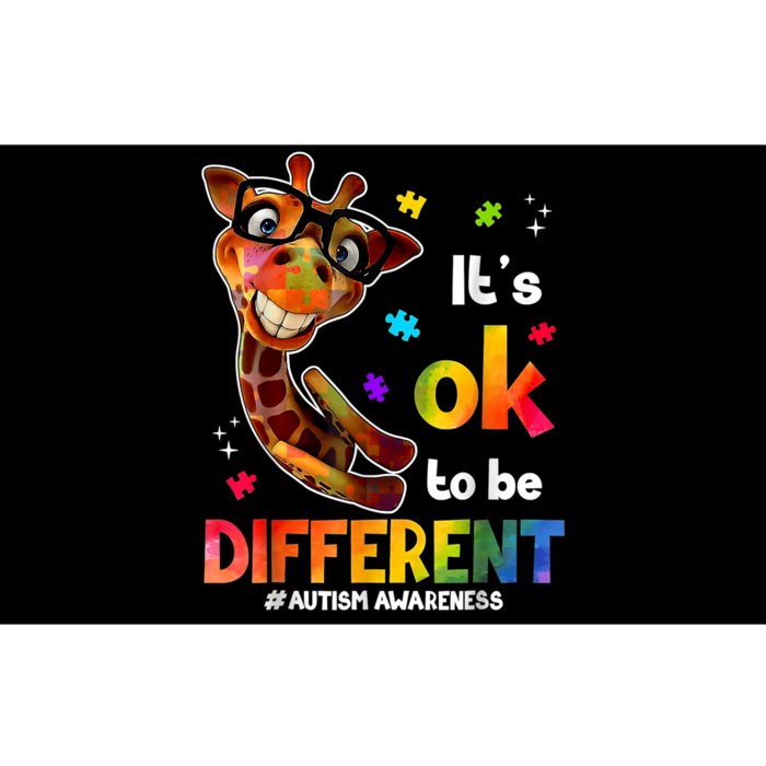 Funny Autism Awareness Its Ok To Be Different Giraffe Bumper Sticker