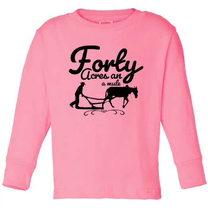 Forty Acres And A Mule Toddler Long Sleeve Shirt