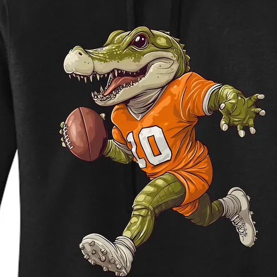 Football Alligator Apparel Sport Design Football Player Women's Pullover Hoodie