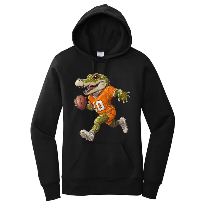 Football Alligator Apparel Sport Design Football Player Women's Pullover Hoodie