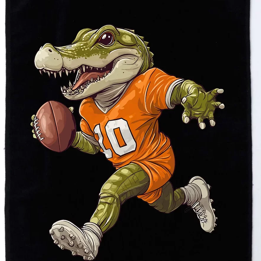 Football Alligator Apparel Sport Design Football Player Platinum Collection Golf Towel