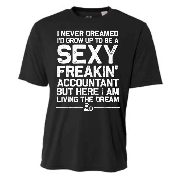 Funny Accountant Art For Women CPA Accounting Bookkeeper Cooling Performance Crew T-Shirt