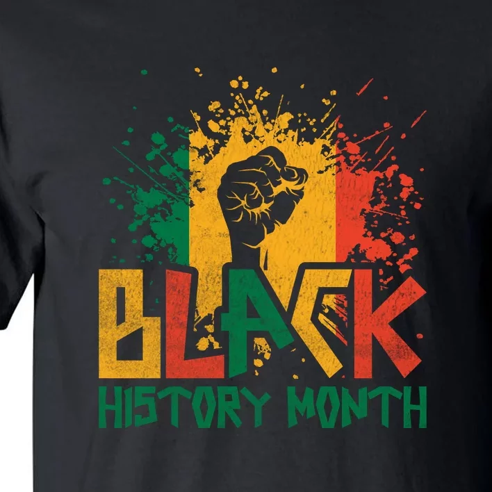 Freedom Afro America For Black History Month Gift Tall T-Shirt