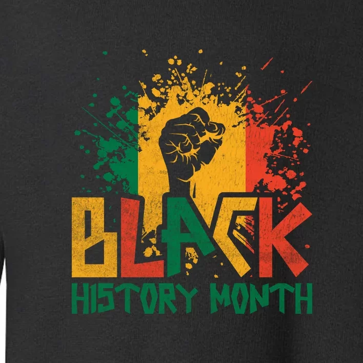 Freedom Afro America For Black History Month Gift Toddler Sweatshirt