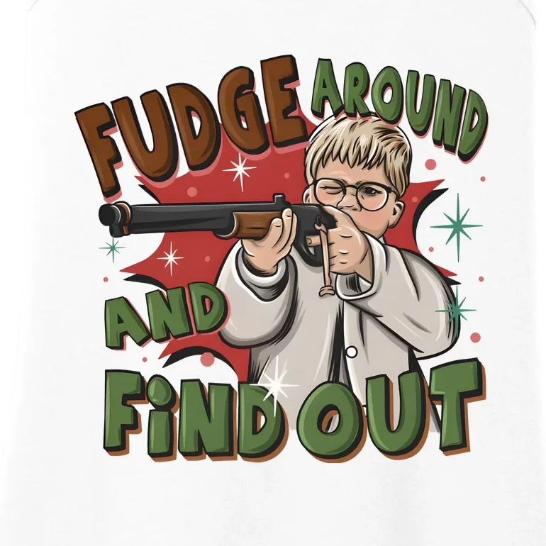 Fudge Around And Find Out A Christmas Story Movie Ladies Essential Tank