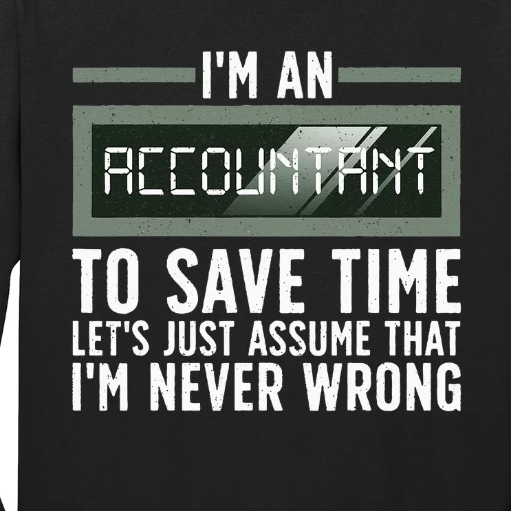 Funny Accounting Art For Accountant Women Tax Preparer Long Sleeve Shirt