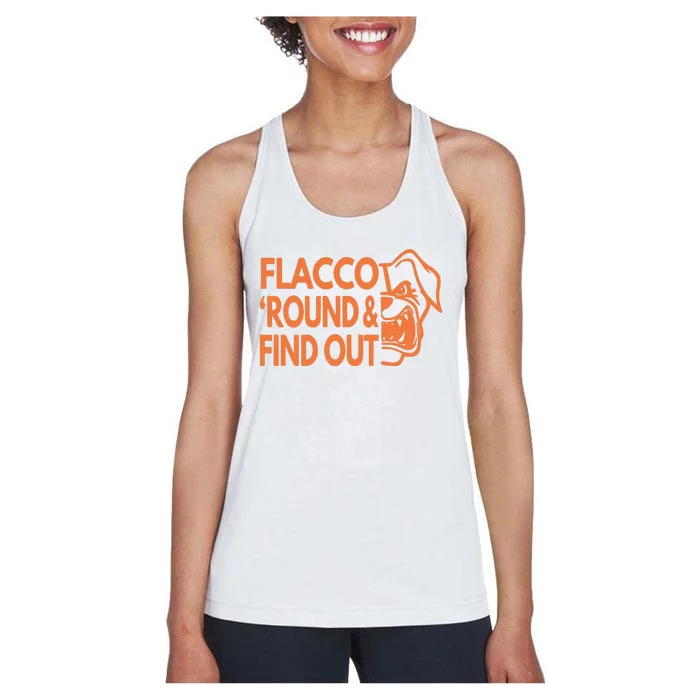 Flacco Around And Find Out Cleveland Women's Racerback Tank