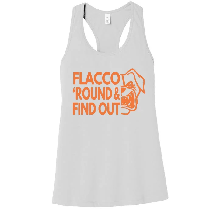 Flacco Around And Find Out Cleveland Women's Racerback Tank