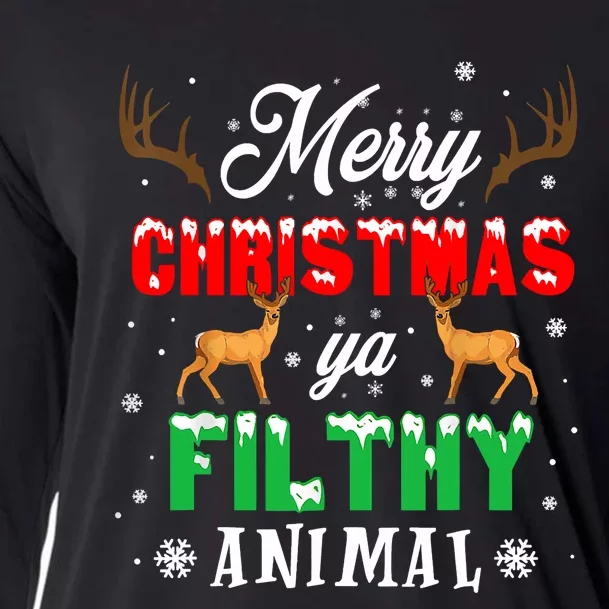 Funny Alone At Home Movies Merry Christmas You Filty Animal Long Sleeve Cooling Performance Long Sleeve Crew