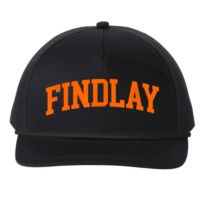 Findlay Arch Athletic College University Alumni Style Snapback Five-Panel Rope Hat