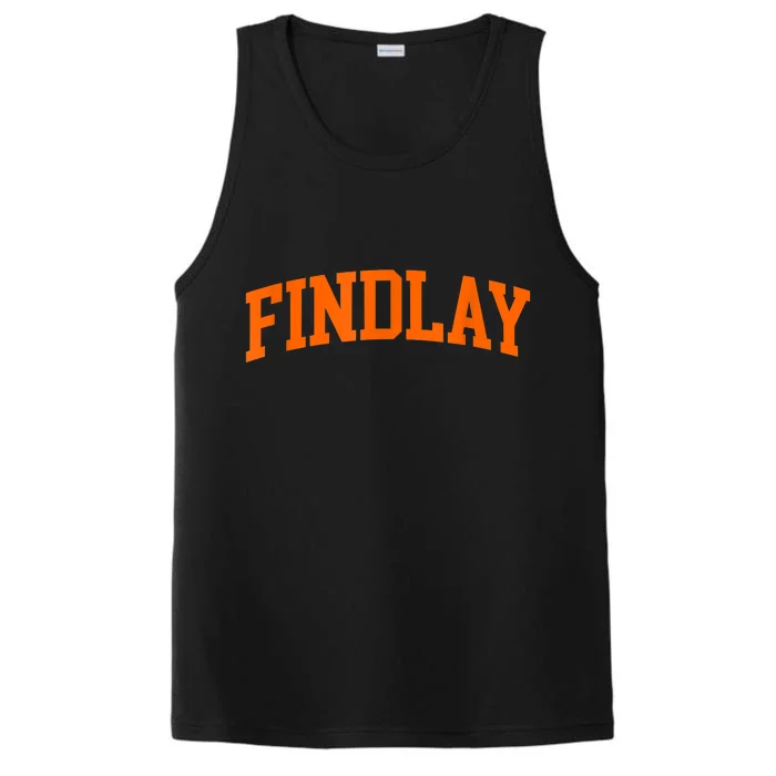 Findlay Arch Athletic College University Alumni Style Performance Tank