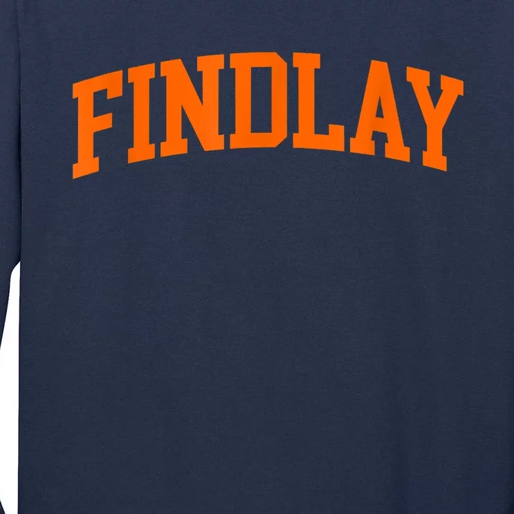 Findlay Arch Athletic College University Alumni Style Tall Long Sleeve T-Shirt