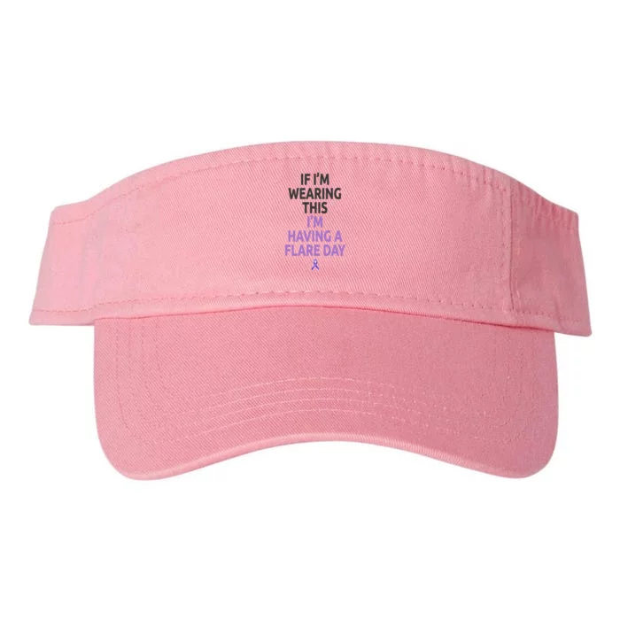 Fibro Awareness And Fibromyalgia Spoonie This Is My Flare Day Gift Valucap Bio-Washed Visor