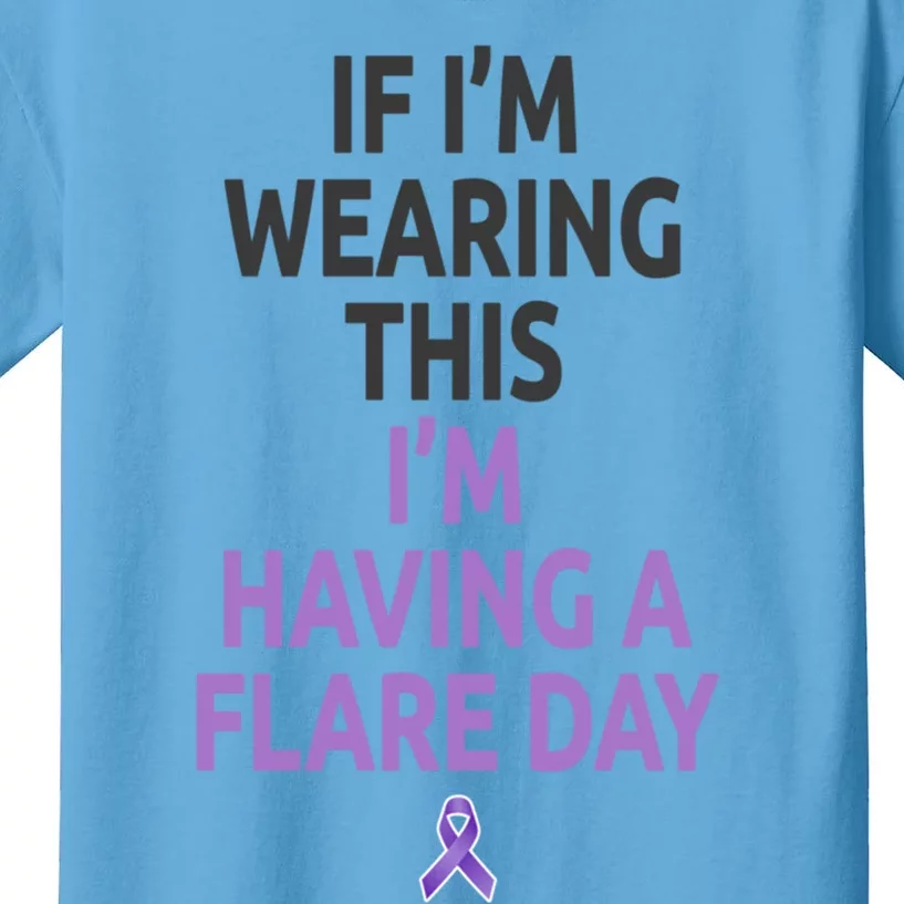 Fibro Awareness And Fibromyalgia Spoonie This Is My Flare Day Gift Kids T-Shirt