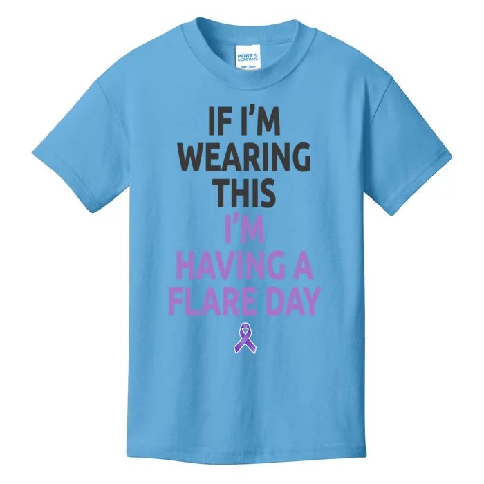 Fibro Awareness And Fibromyalgia Spoonie This Is My Flare Day Gift Kids T-Shirt