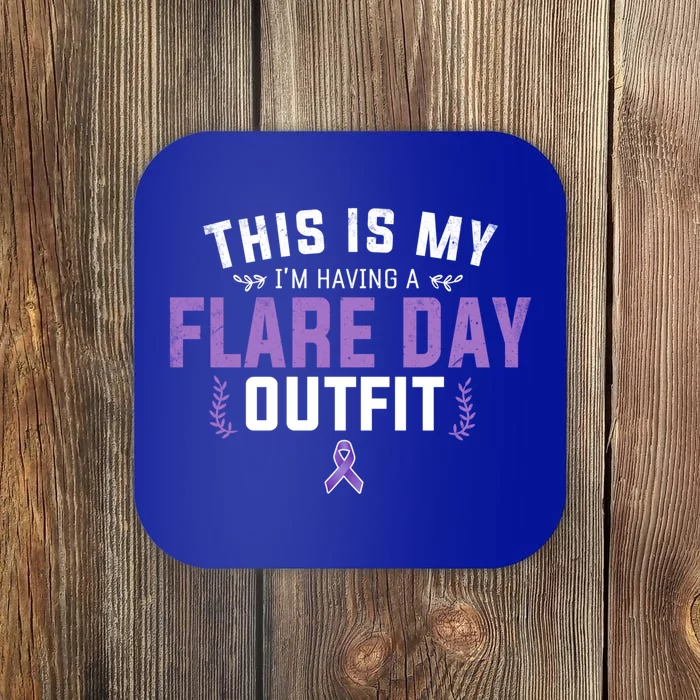 Fibro Awareness And Fibromyalgia Spoonie This Is My Flare Day Meaningful Gift Coaster