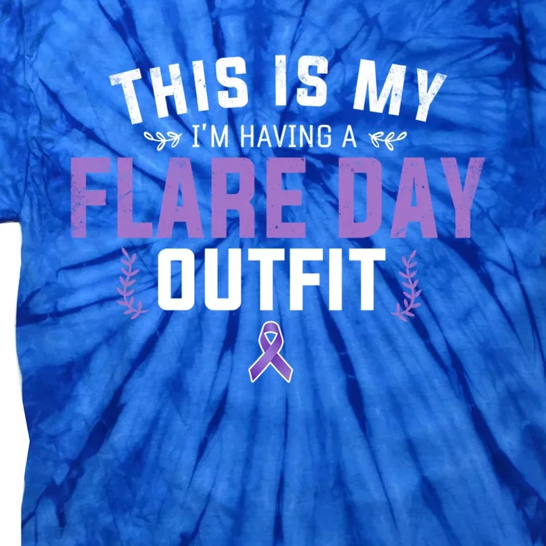 Fibro Awareness And Fibromyalgia Spoonie This Is My Flare Day Meaningful Gift Tie-Dye T-Shirt