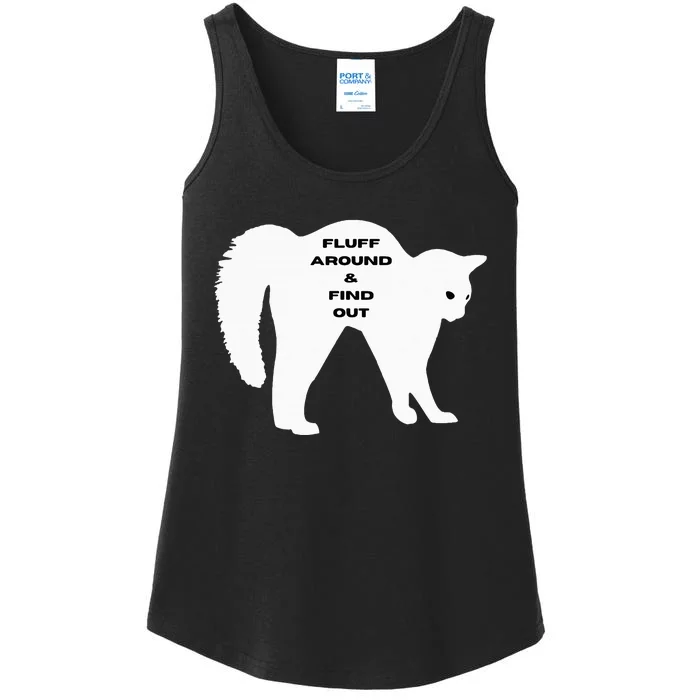 Fluff Around And Find Out Funny Cat Ladies Essential Tank