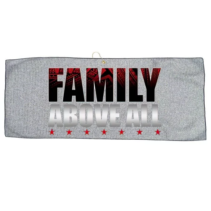 Family Above All Roman Wrestler Large Microfiber Waffle Golf Towel