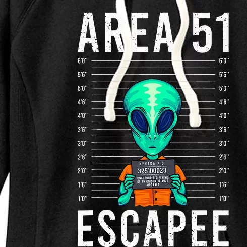 Funny Alien Art Alien Lover Area 51 Escapee Alien Women's Fleece Hoodie