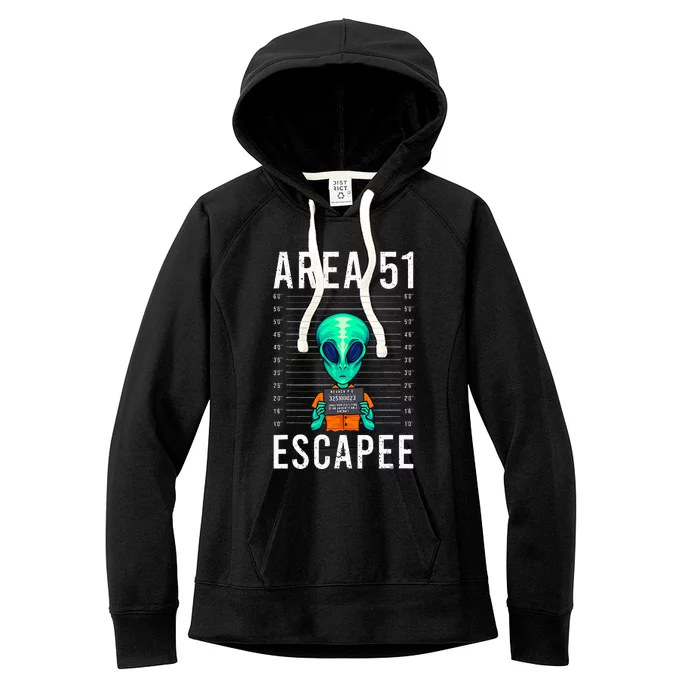 Funny Alien Art Alien Lover Area 51 Escapee Alien Women's Fleece Hoodie