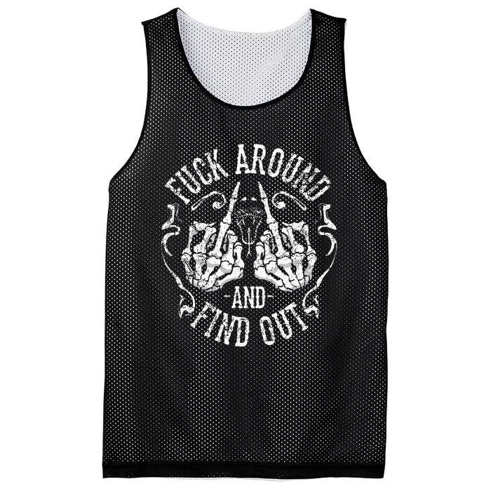 Fuck Around And Find Out Mesh Reversible Basketball Jersey Tank