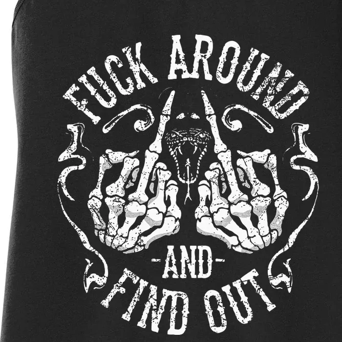 Fuck Around And Find Out Women's Racerback Tank