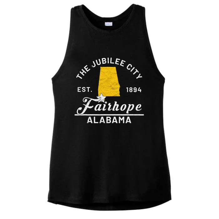 Fairhope Alabama Al Vintage Jubilee City Souvenir Gift Ladies Tri-Blend Wicking Tank