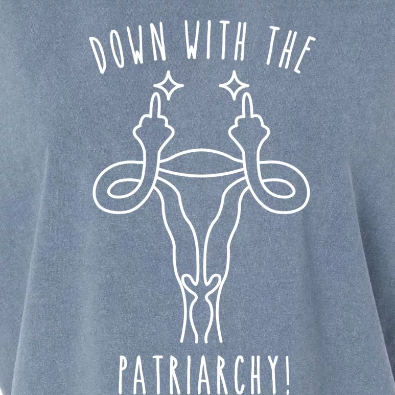 Feminist Af Activist Gift Down With The Patriarchy Gift Garment-Dyed Women's Muscle Tee