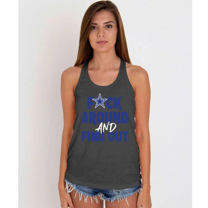 Fuck Around And Find Out Women's Knotted Racerback Tank