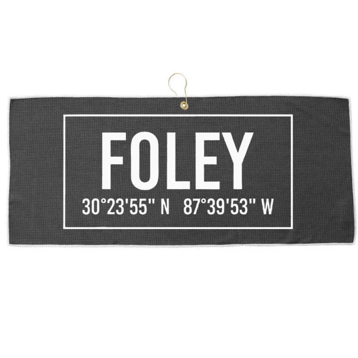 Foley Al Alabama Funny City Coordinates Home Roots Gift Large Microfiber Waffle Golf Towel