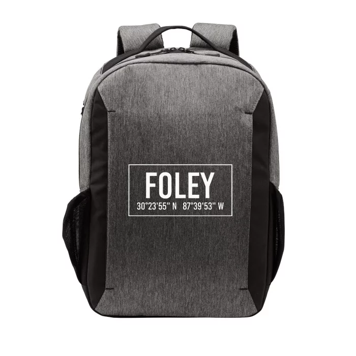 Foley Al Alabama Funny City Coordinates Home Roots Gift Vector Backpack