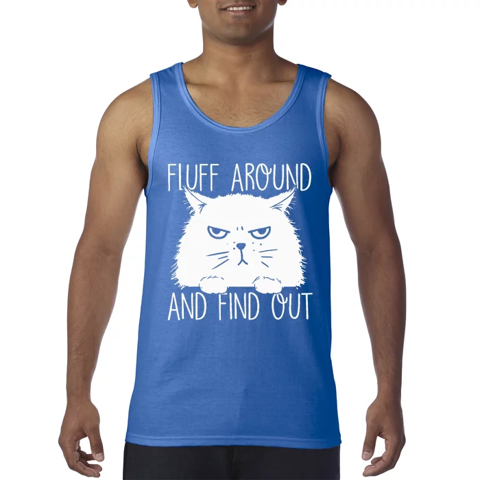 F.luff A.round And Find Out Funny Cat Lover Cat Dad Cat Mom Tank Top