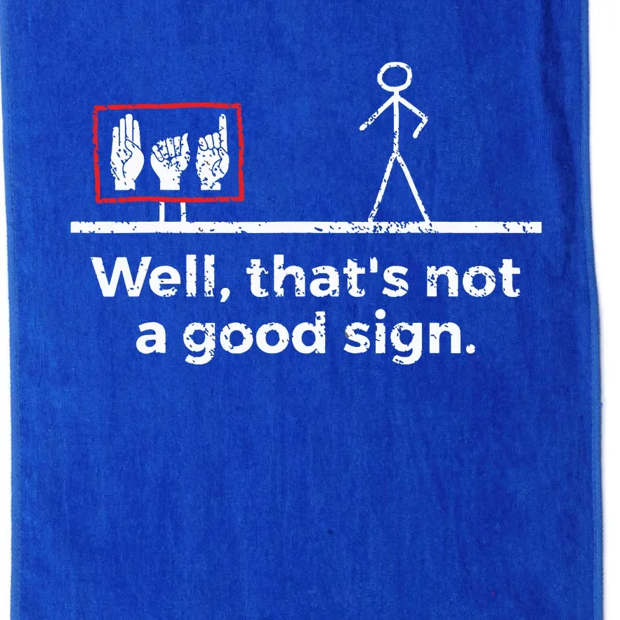 Funny ASL American Sign Language Platinum Collection Golf Towel