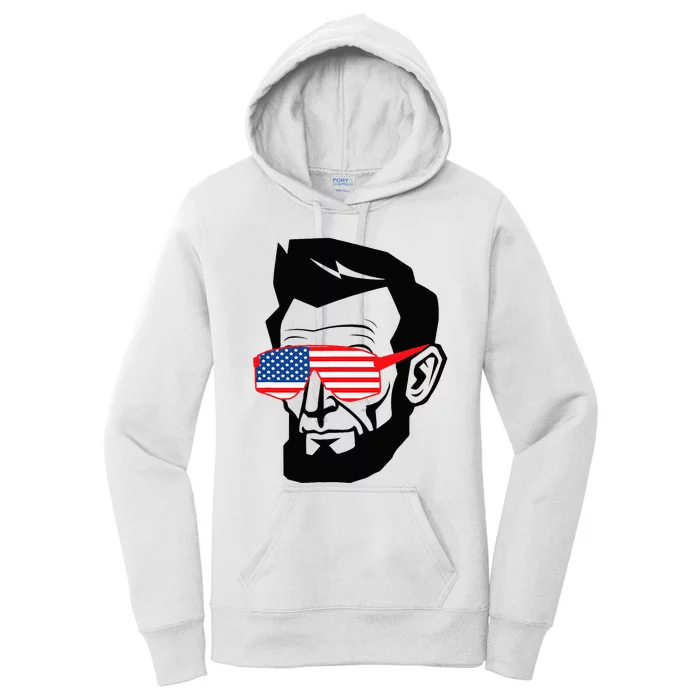 Funny Abraham Abe Lincoln July 4th Funny Women's Pullover Hoodie