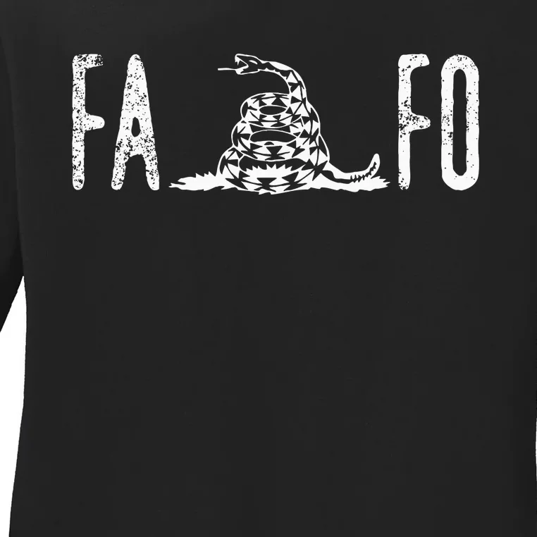 Fuck Around And Find Out Fafo F Around And Find Out Ladies Long Sleeve Shirt