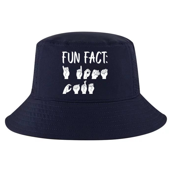 Funny ASL American Sign Language Fun Fact Cool Comfort Performance Bucket Hat