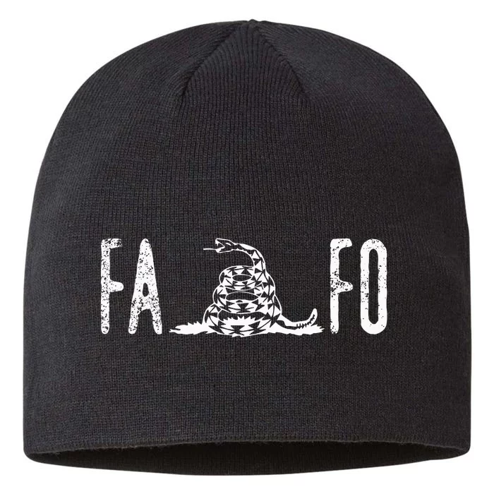 Fuck Around And Find Out FAFO F Around And Find Out 8 1/2in Sustainable Knit Beanie