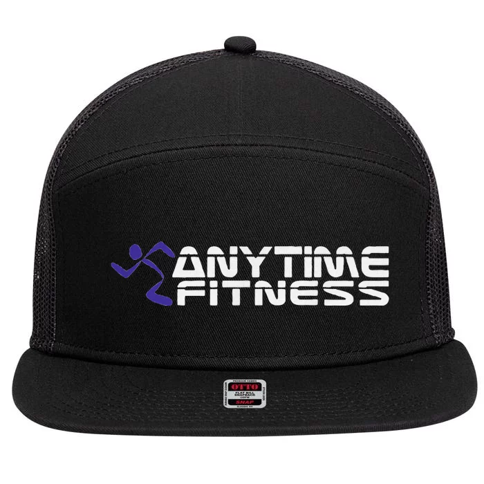 Fitness At Any Time 7 Panel Mesh Trucker Snapback Hat