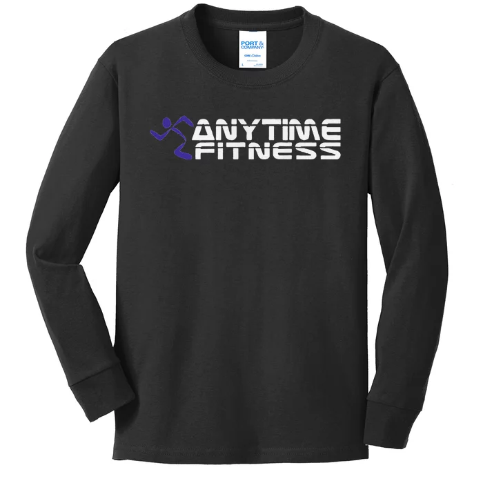 Fitness At Any Time Kids Long Sleeve Shirt