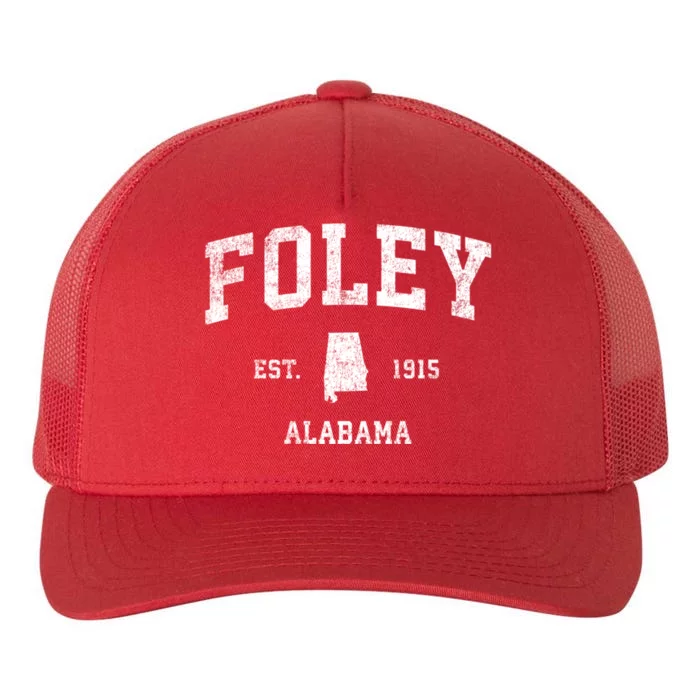 Foley Alabama Al Vintage Sports Design Established Yupoong Adult 5-Panel Trucker Hat