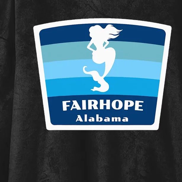 Fairhope Alabama Al Beach Mermaid Vacation Souvenir Hooded Wearable Blanket