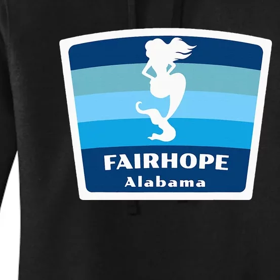 Fairhope Alabama Al Beach Mermaid Vacation Souvenir Women's Pullover Hoodie